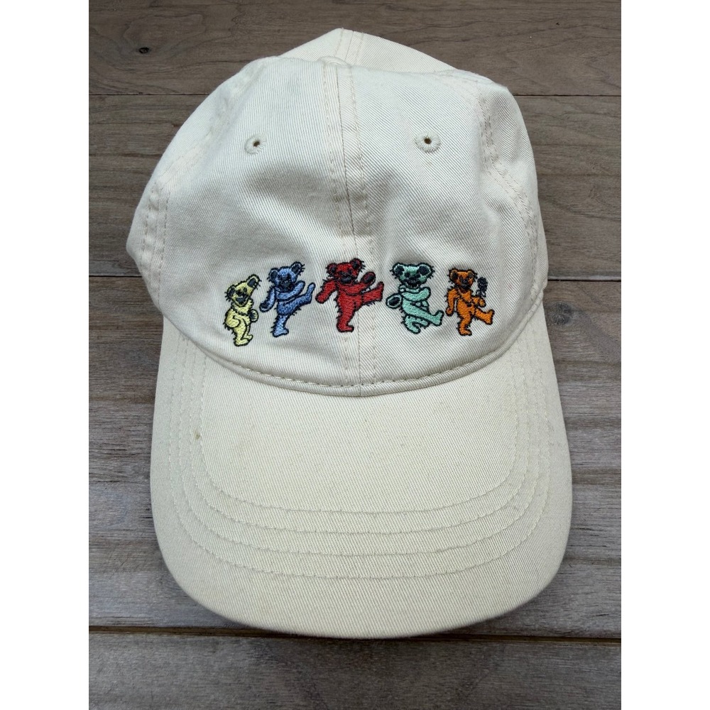 American Eagle Grateful Dead Dancing Bears Baseball Cap O/S Cream